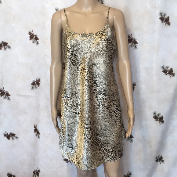 Secret Treasures Other - Animal Print Silky Poly Adjustable Straps M NWOT